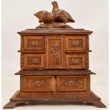Black Forest Jewelry Box With Quail