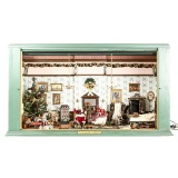Victorian Christmas Miniature Room Setting