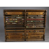 1880's Corticelli Oak Spool Cabinet