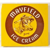 Contemporary Tin Flange Mayfield Ice Cream Sign