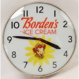 Borden's Ice Cream Light Up Clock