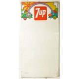 Vintage Large Embossed 7-Up Store Sign