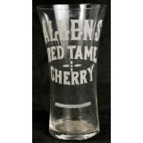 Allens Red Tame Cherry Soda Drinking Glass