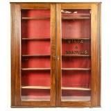Antique Pharmacy Drug Store Display Wood Cabinet