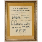 Framed Ad R&A Parlor Furniture