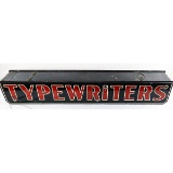 Typewriters 6 Ft Long Double Sided Tin Sign
