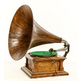 Victor V Wood Horn Disc Phonograph