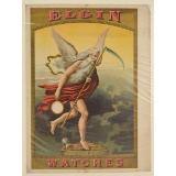 Antique Country Store Elgin Watch Litho Poster