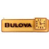 Vintage Light Up Bulova Store Sign With Clock