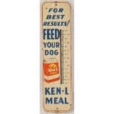 Vintage Advertising Store Thermometer Ken-L-Meal D