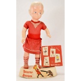 Vintage Buster Brown Shoes Girl Mannequin Display