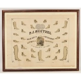 Framed Ad PJ Ruetzel Boots And Shoes 7th Ave