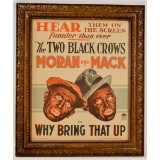Framed 2 Black Crows Moran And Mack Ad