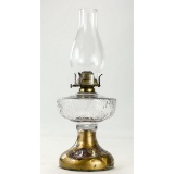 Antique Glass Table Oil Lamp
