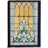 Antique Stain Leaded Glass Window