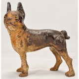 Rare Lefthand C.I. Boston Terrier/Bulldog Doorstop