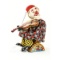 Violin Playing Clown & Drummer Clown