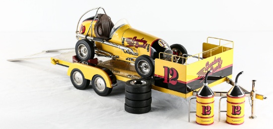 Kurtis Speedway V8-60 Midget Racer/Trailer Model