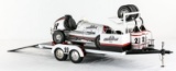 Kurtis Checkerflag Offy Midget Racer/Trailer Model