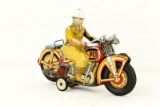 1950's Japanese Tin Trooper Motorcyclist Friction