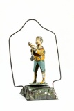 European Wind Up Man w/ Bell Spinning Toy