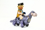 Marx Fred Flintstone on Dino Wind Up Toy