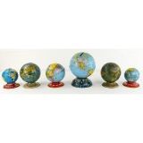 Lot of 6 World Globe Banks