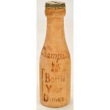 Wood Coin Bank Bottle Cap Champagne Bottle