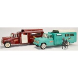 Lot of 2 Vintage Metal Toy Trucks Horse/Buddy L