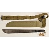 US Ontario Machete In Sheath