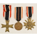 Lot of 3 German War Merit Crosses