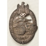 German WWII Silver Tank Assault Badge