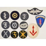 Lot of 12 German WWII Luftwaffe Kriegsmarine Patch