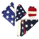 Lot of 4 USA Flags