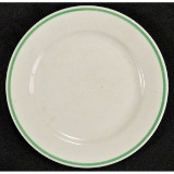 German WWII Labor Corps Dessert Plate 1 Green Line