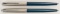 Parker 51 Aqua Blue Ballpoint Pens (2)