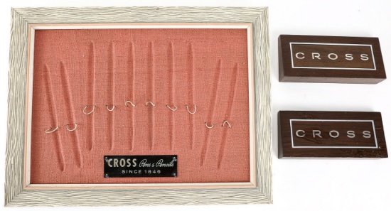 Cross Pen Display Tray & 2 Cross Plaques