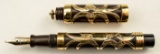 Parker 16 Ring-top Gold Filigree Hard Rubber FP