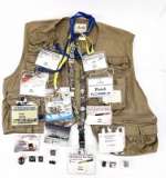 Fred Krinke's Pen Show Badges & Vest
