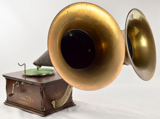 Kalamazoo Duplex Phonograph w/Matching Horns