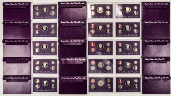 15 U.S. Coin Proof Sets 1989