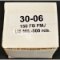 500 .30 Caliber FMJ Bullets