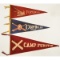 Lot of 3 US Military Triangle Pennants