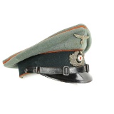 WWII German EM Artillery Visor Cap