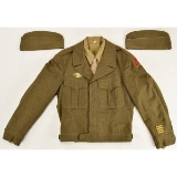 WWII US Ike Jacket and Shirt