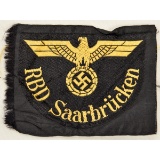 WWII German Railroad Reichsban Cloth Patch