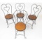 4 Ice Cream Parlor Chairs
