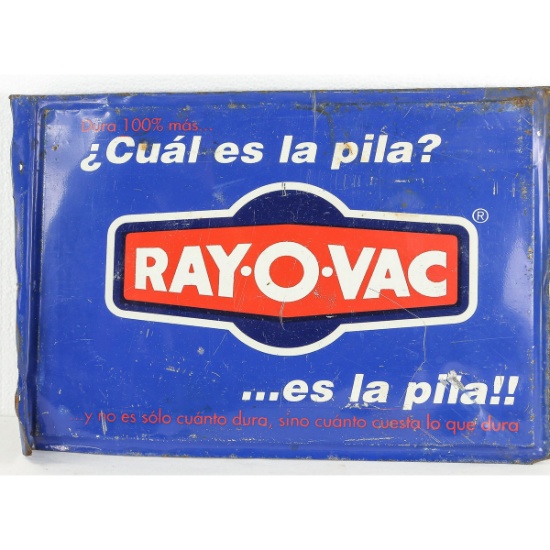 Ray-O-Vac Double Sided Spanish Sign