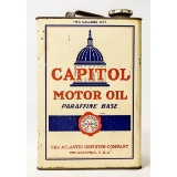 Capitol Motor Oil 2 Gallon Metal Can