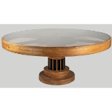 Large Round Steam Punk Industrial Table
